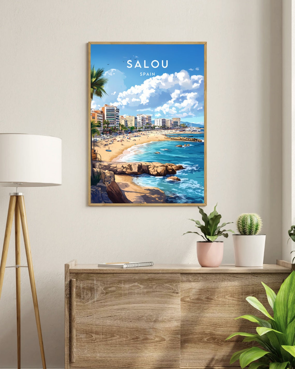 Salou Travel Print Spain Salou Poster Spain Poster Travel Wall Art Spain Print Spain Wall Art Europe Art Salou Print Spanish Print - Image 3