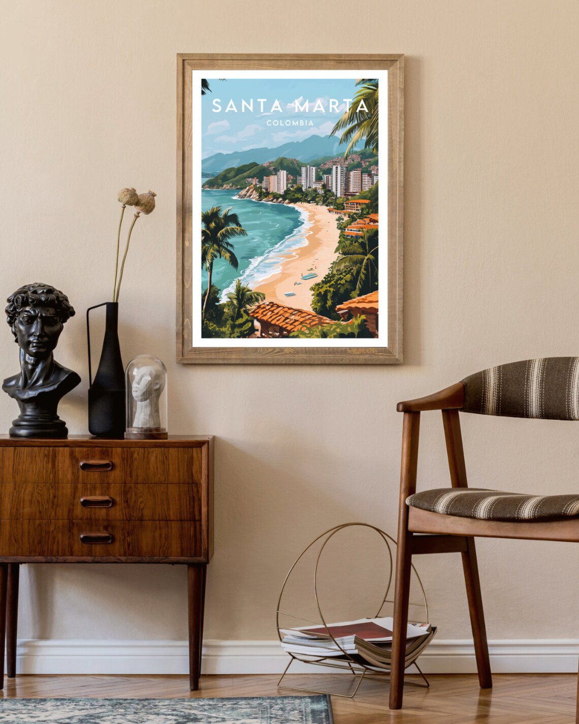 Santa Marta Travel Poster, Colombia Wall Art Print - Image 2
