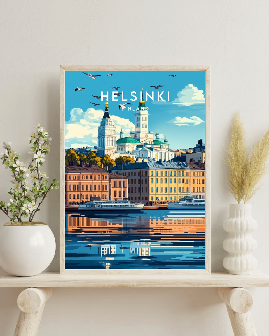 Helsinki Travel Print Finland Helsinki Poster Finland Poster Travel Wall Art Finland Print Finland Europe Helsinki Scandinavia - Image 4