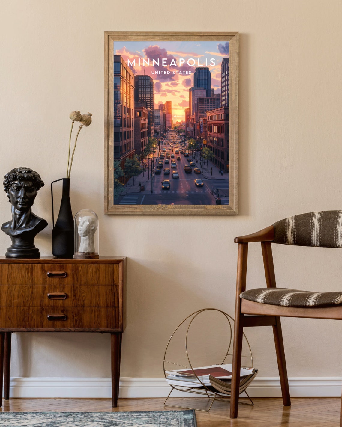 Minneapolis Travel Print United States Minneapolis Poster America Poster Travel Wall Art America Print Poster Minneapolis Print Usa - Image 2
