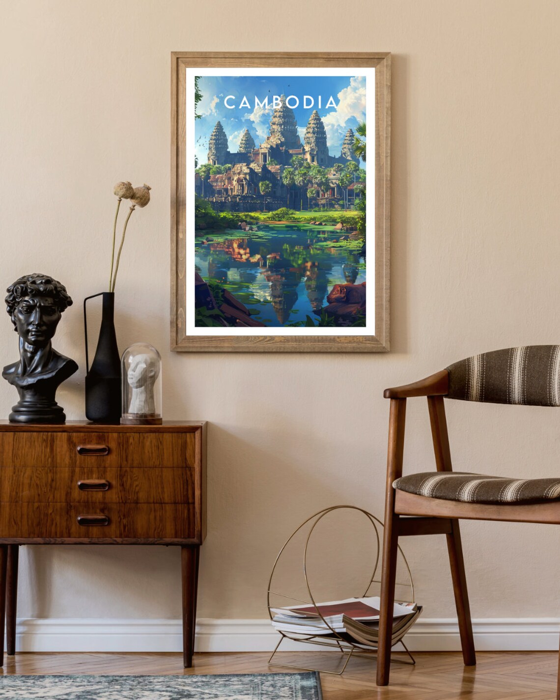 Angkor Wat Travel Poster, Cambodia Backpacking - Image 2