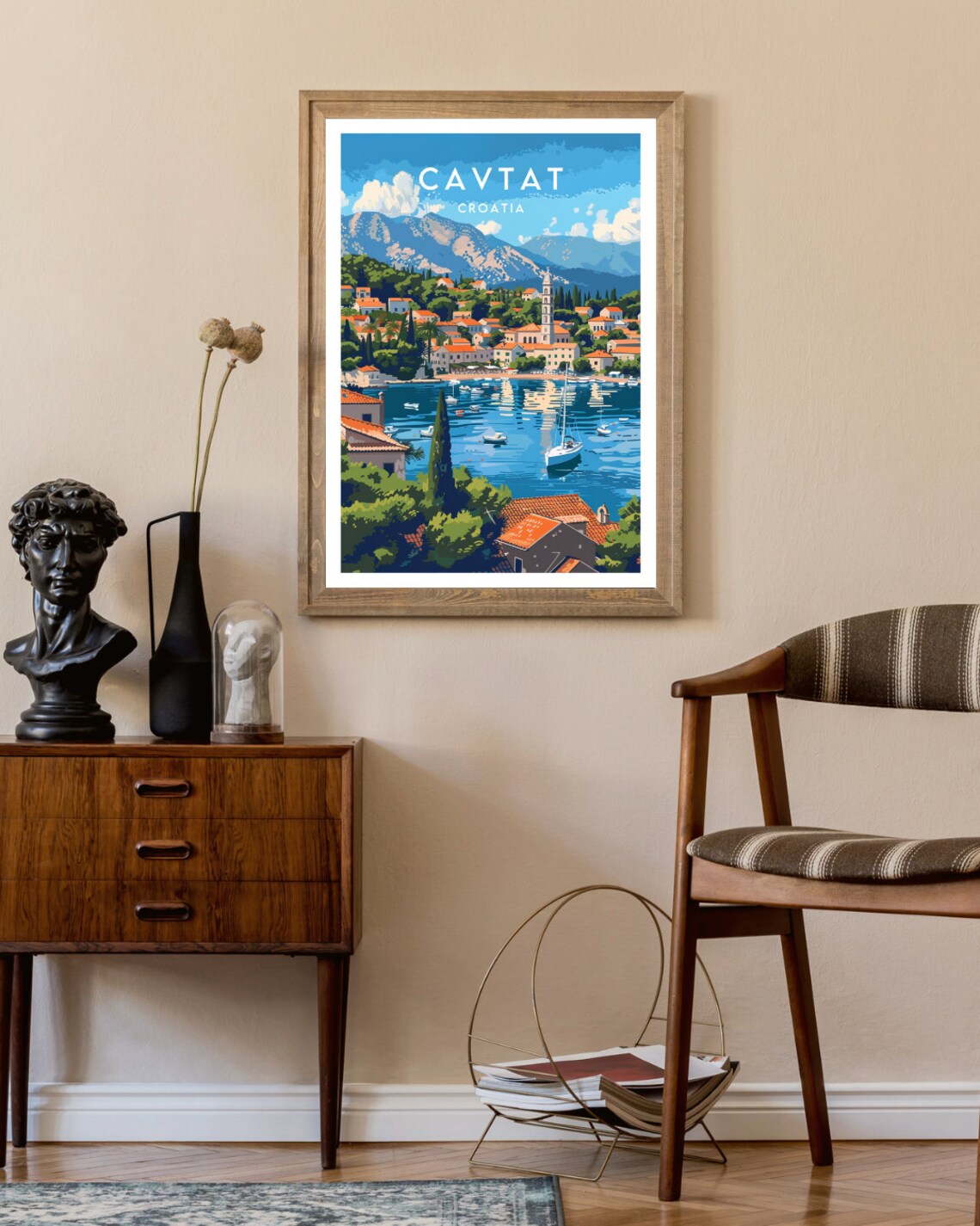 Cavtat Travel Poster, Croatia Europe Wall Art - Image 2