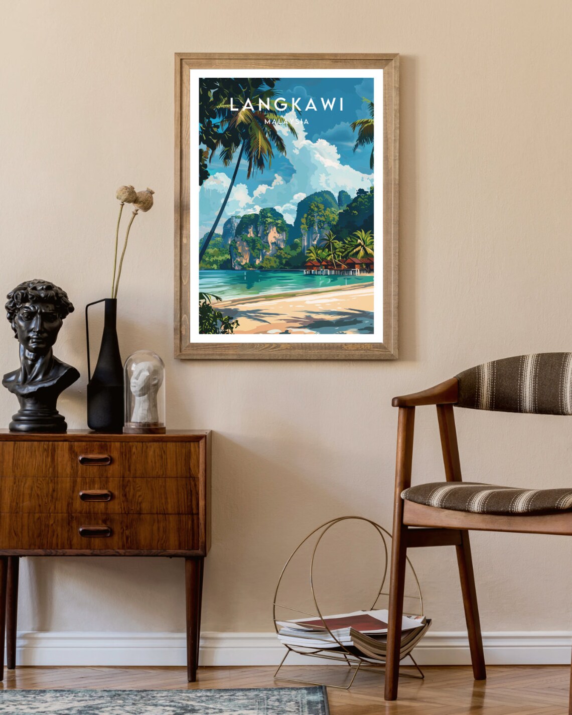 Langkawi Travel Poster, Malaysia Asia Art Print - Image 2