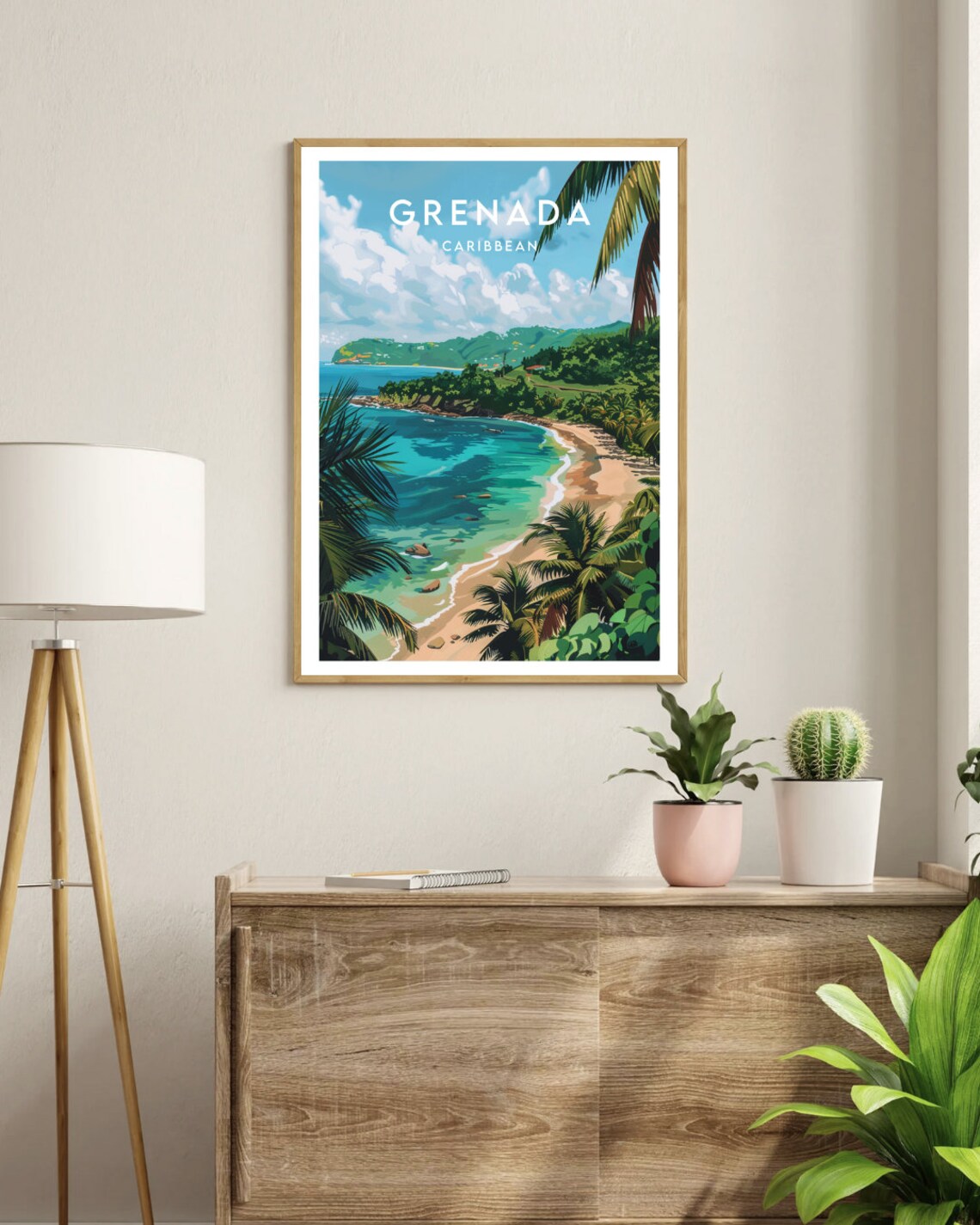 Grenada Travel Poster, Caribbean Place Art Print - Image 3