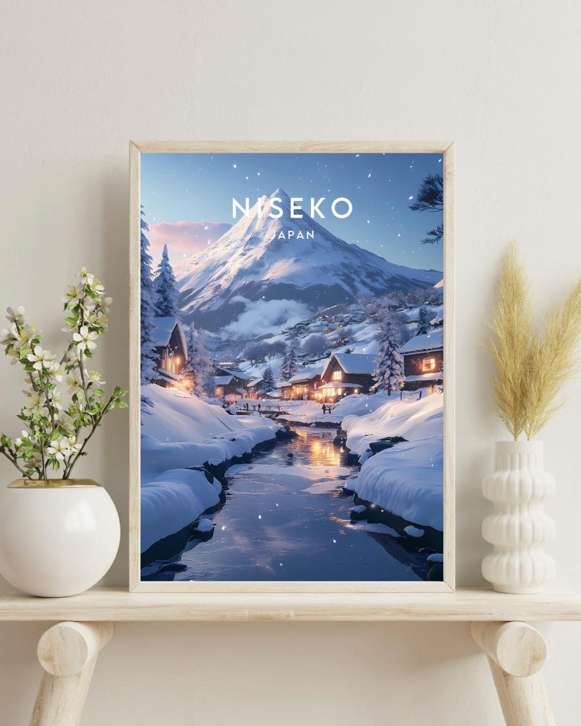 Niseko Travel Print Japan Niseko Poster Japan Poster Travel Wall Art Japan Print Niseko Niseko Print Japanese Print Japan Wall Art - Image 4