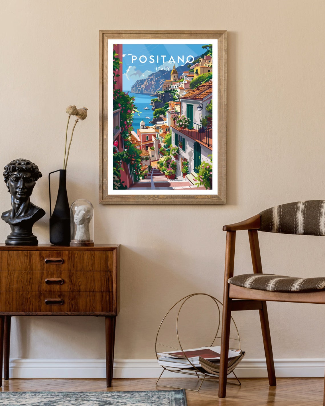 Positano Travel Print Italy Positano Poster Italy Poster Travel Wall Art Italy Print Poster Italy Europe Positano Print Italian - Image 2