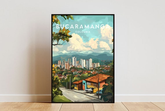 Bucaramanga Travel Print Colombia Bucaramanga Poster Colombia Poster Travel Wall Art Colombia Print Bucaramanga Print South America
