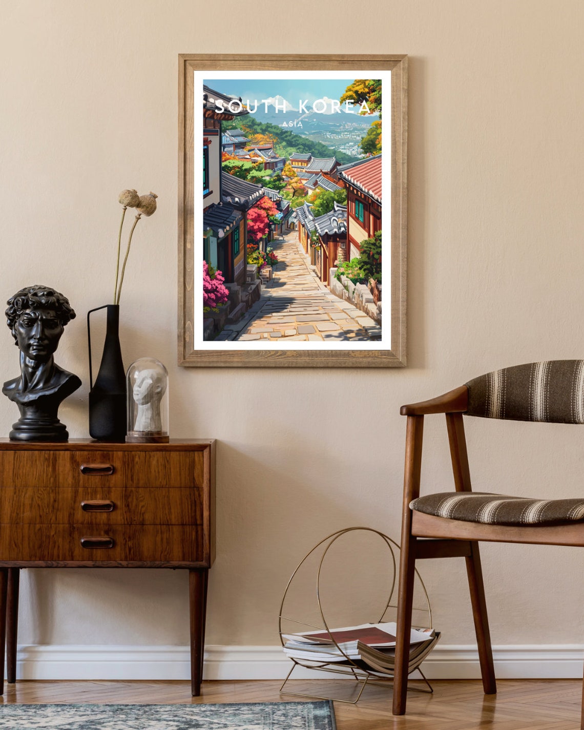 South Korea Travel Print Asia South Korea Poster Travel Wall Art South Korea Print South Korea Asia Seoul Poster Korea Wall Art - Image 2