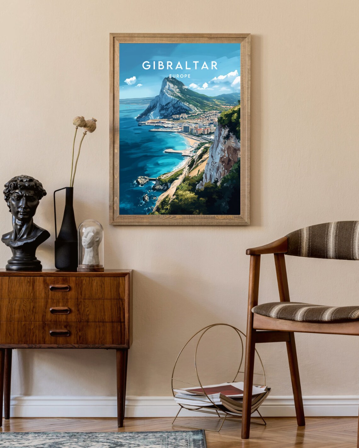 Gibraltar Travel Poster, Europe Wall Art Print - Image 2