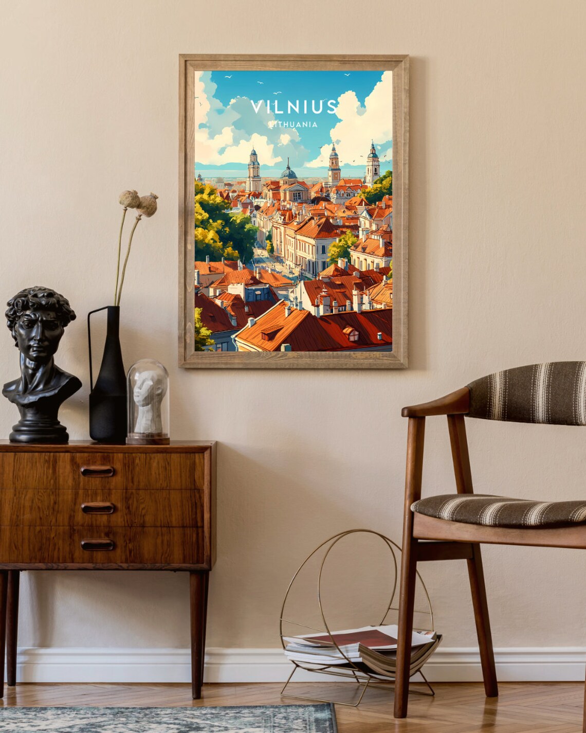 Vilnius Travel Poster, Lithuania Europe Wall Art - Image 2