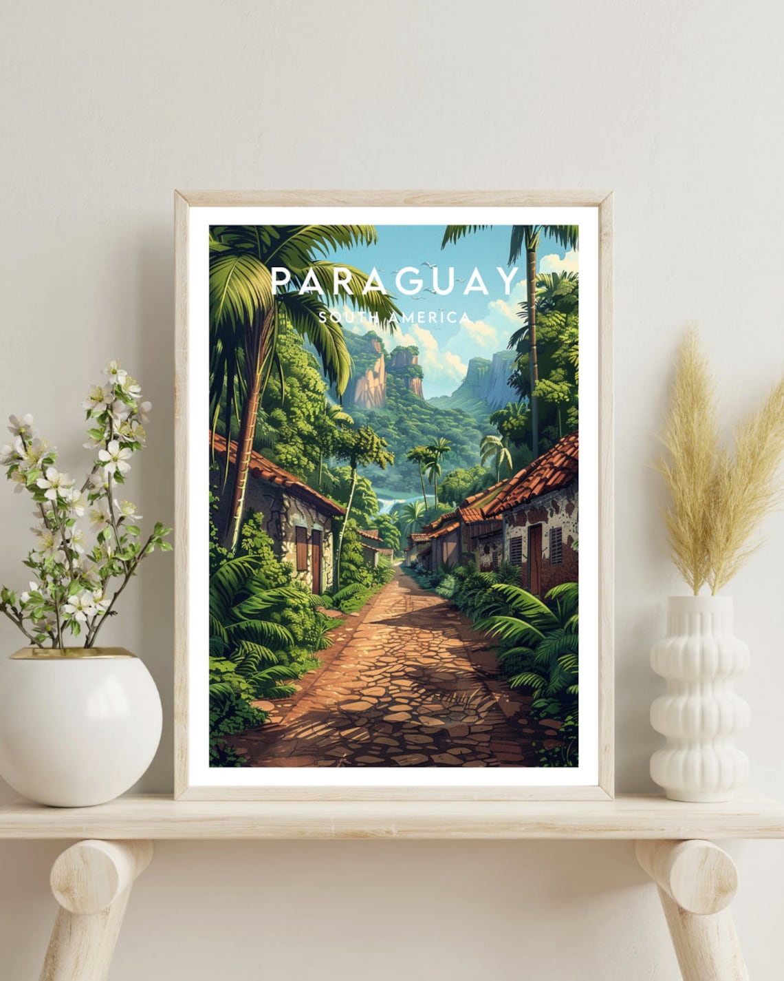 Paraguay Travel Poster, South America Travel Art - Image 4