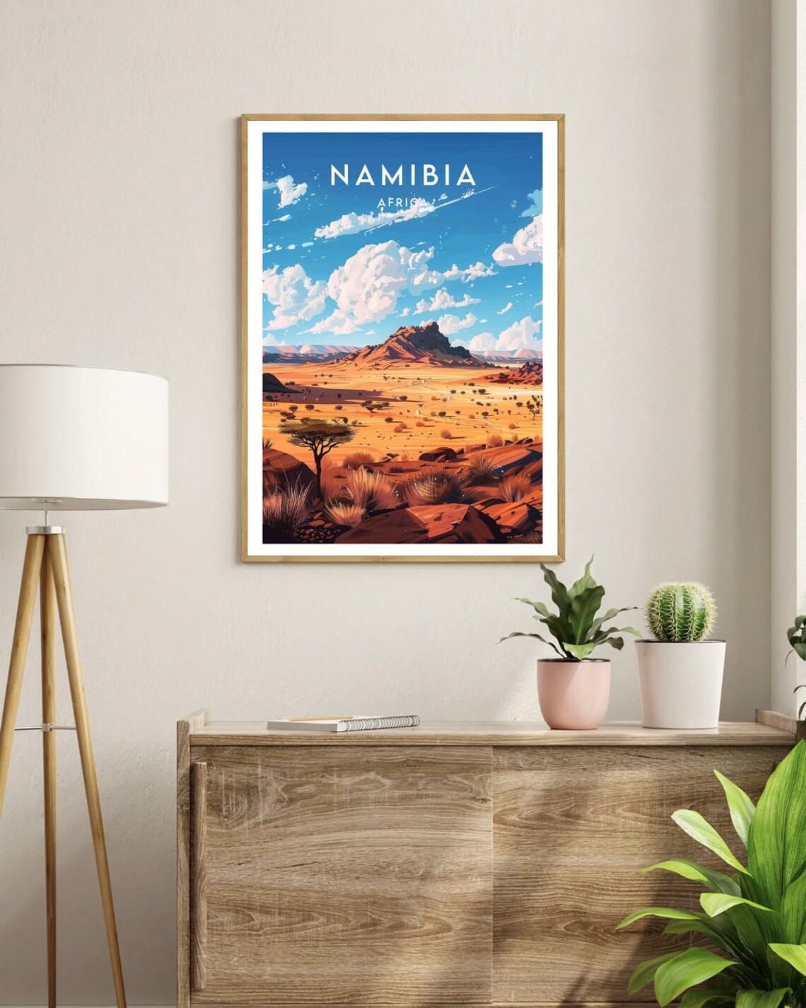 Namibia Travel Print, Africa Wall Art Poster - Image 3