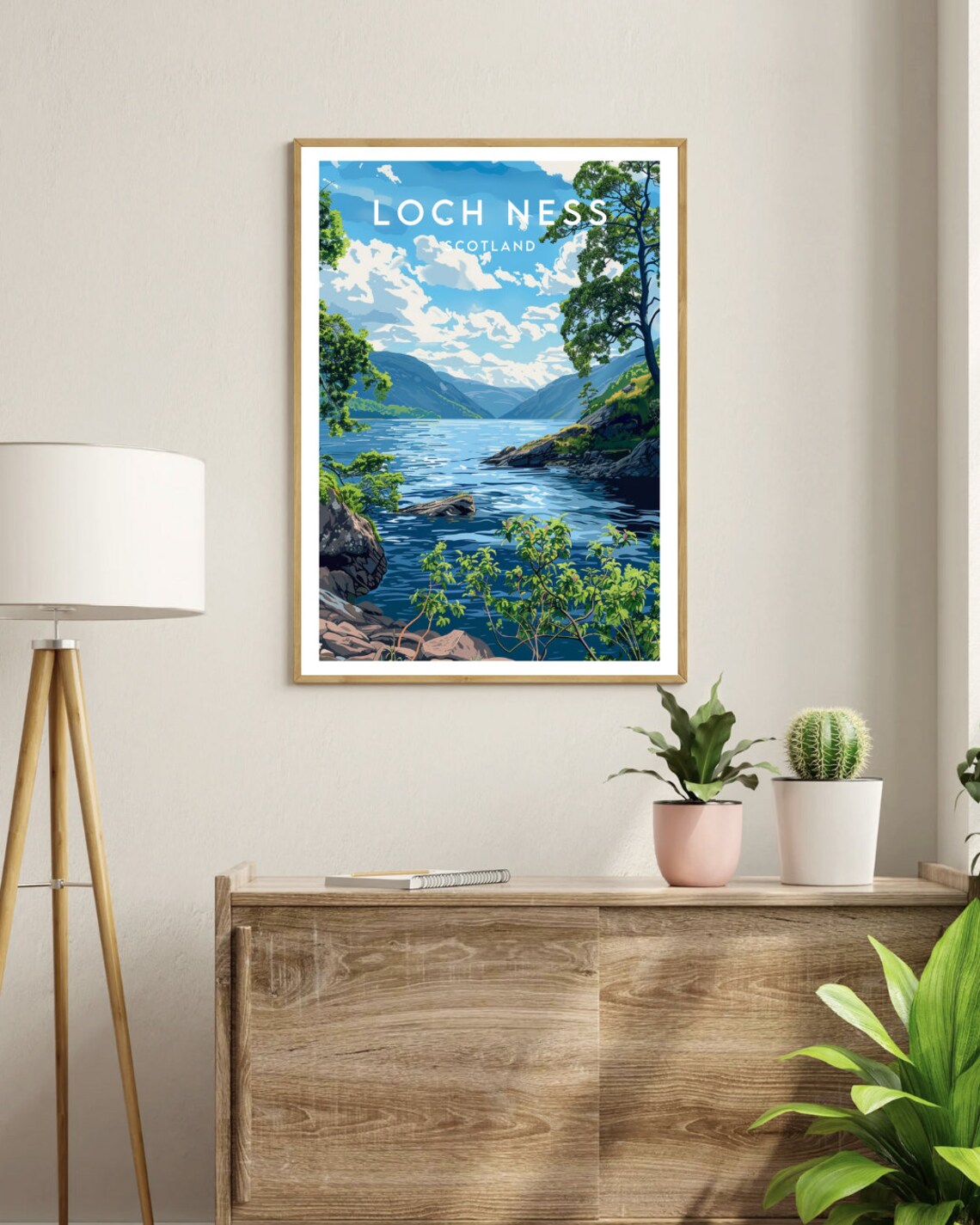 Loch Ness Travel Poster, Scotland Travel Art Print - Image 3