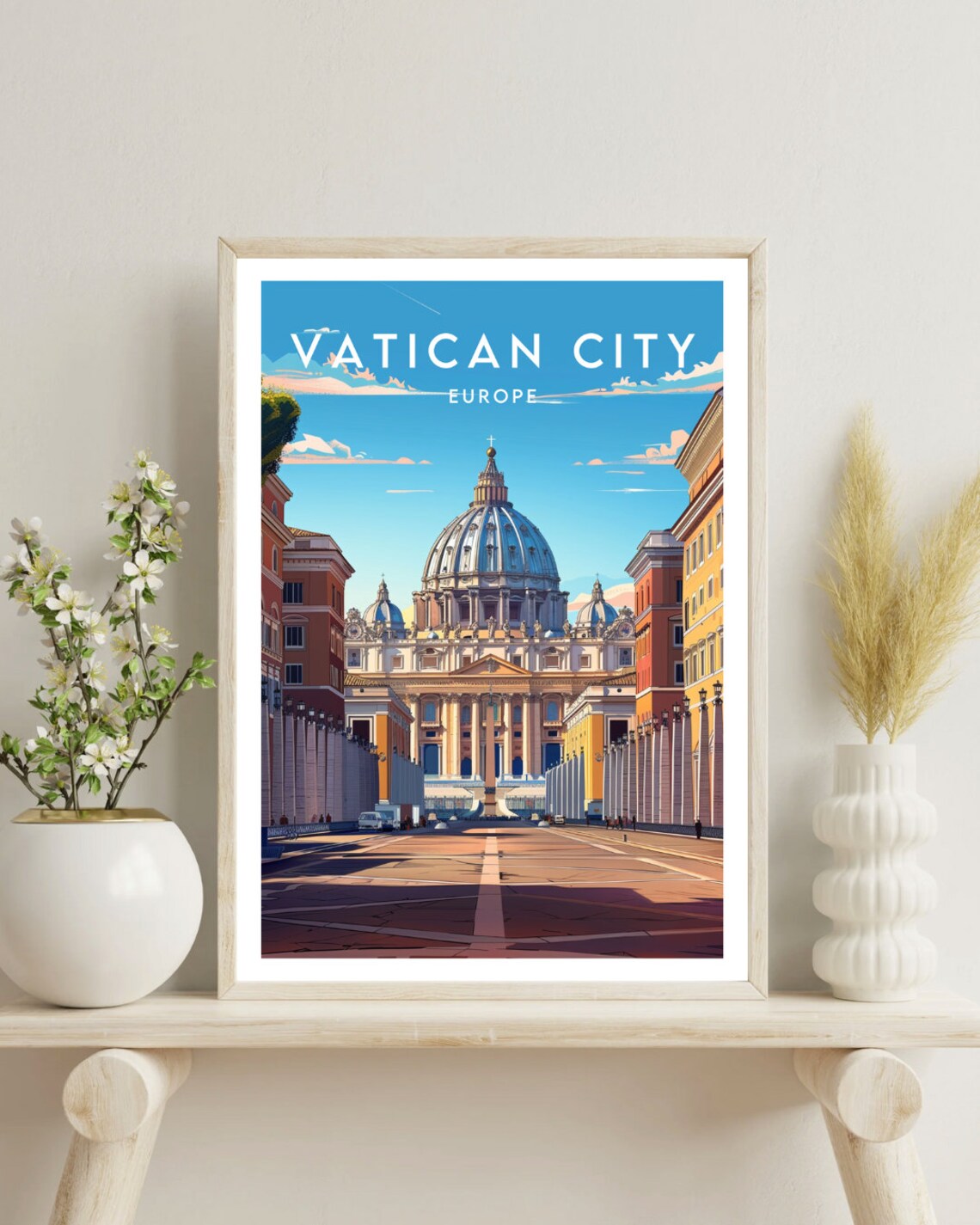 Vatican City Travel Poster, Europe Place Print - Image 4