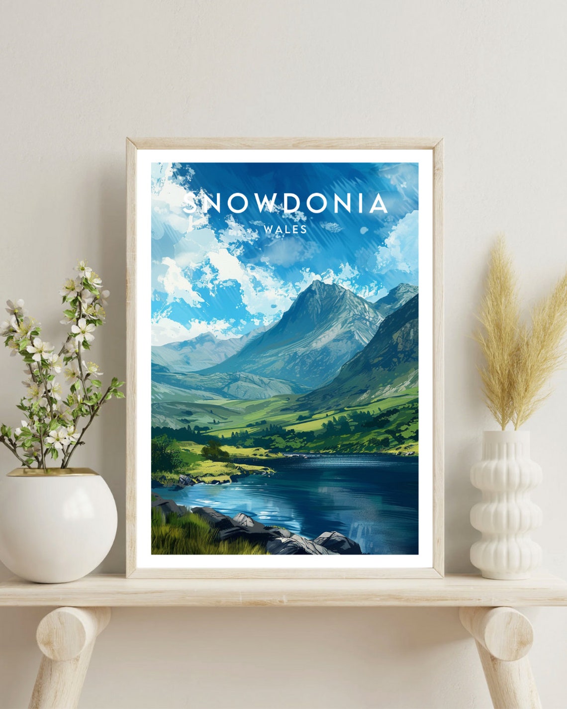 Snowdonia Travel Print Wales Snowdonia Poster Wales Poster Travel Wall Art Wales Print Poster Wales Europe Snowdonia - Image 4