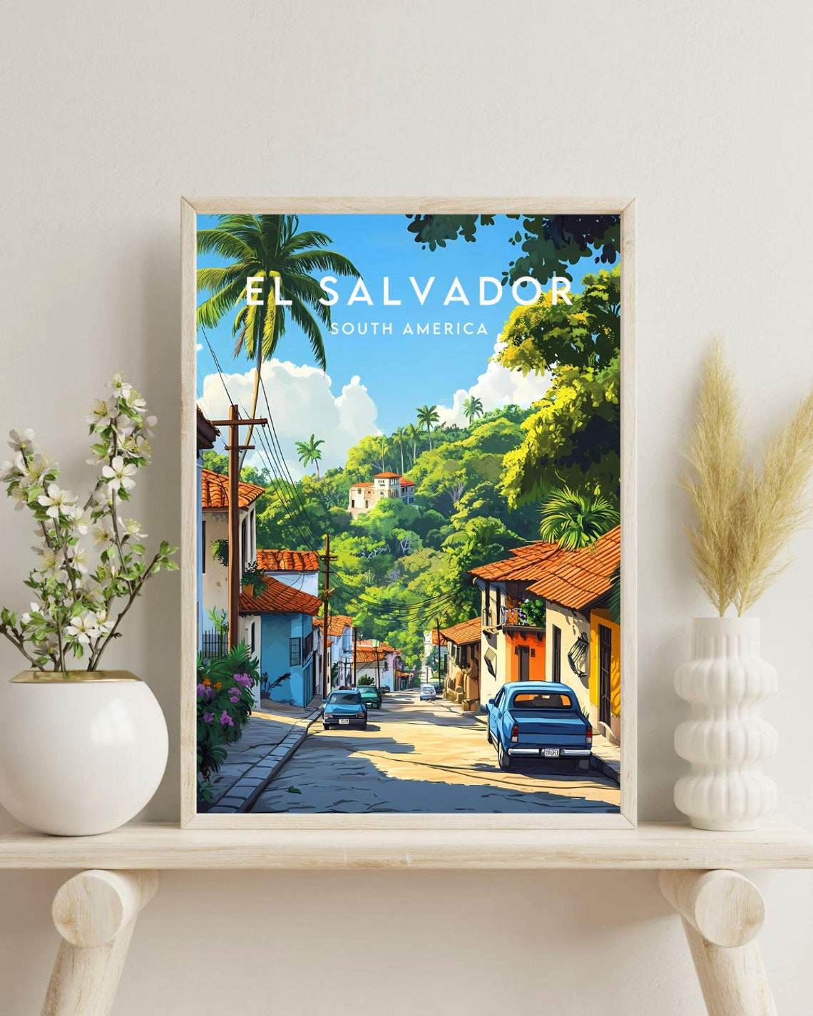 El Salvador Travel Print Central America El Salvador Poster Central America Poster Travel Wall Art El Salvador Print Central America - Image 4