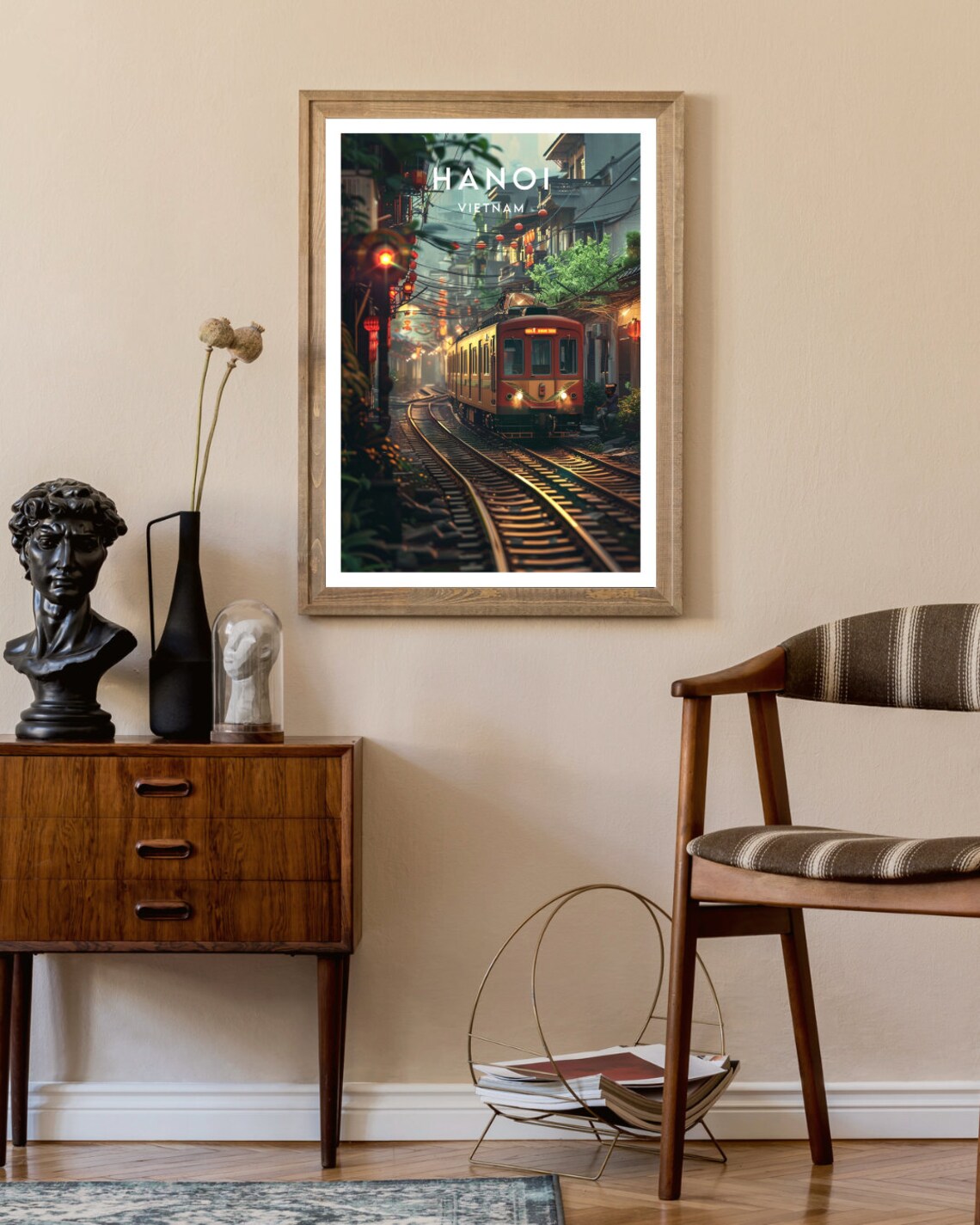 Hanoi Travel Print, Vietnam Wall Art Poster - Image 2