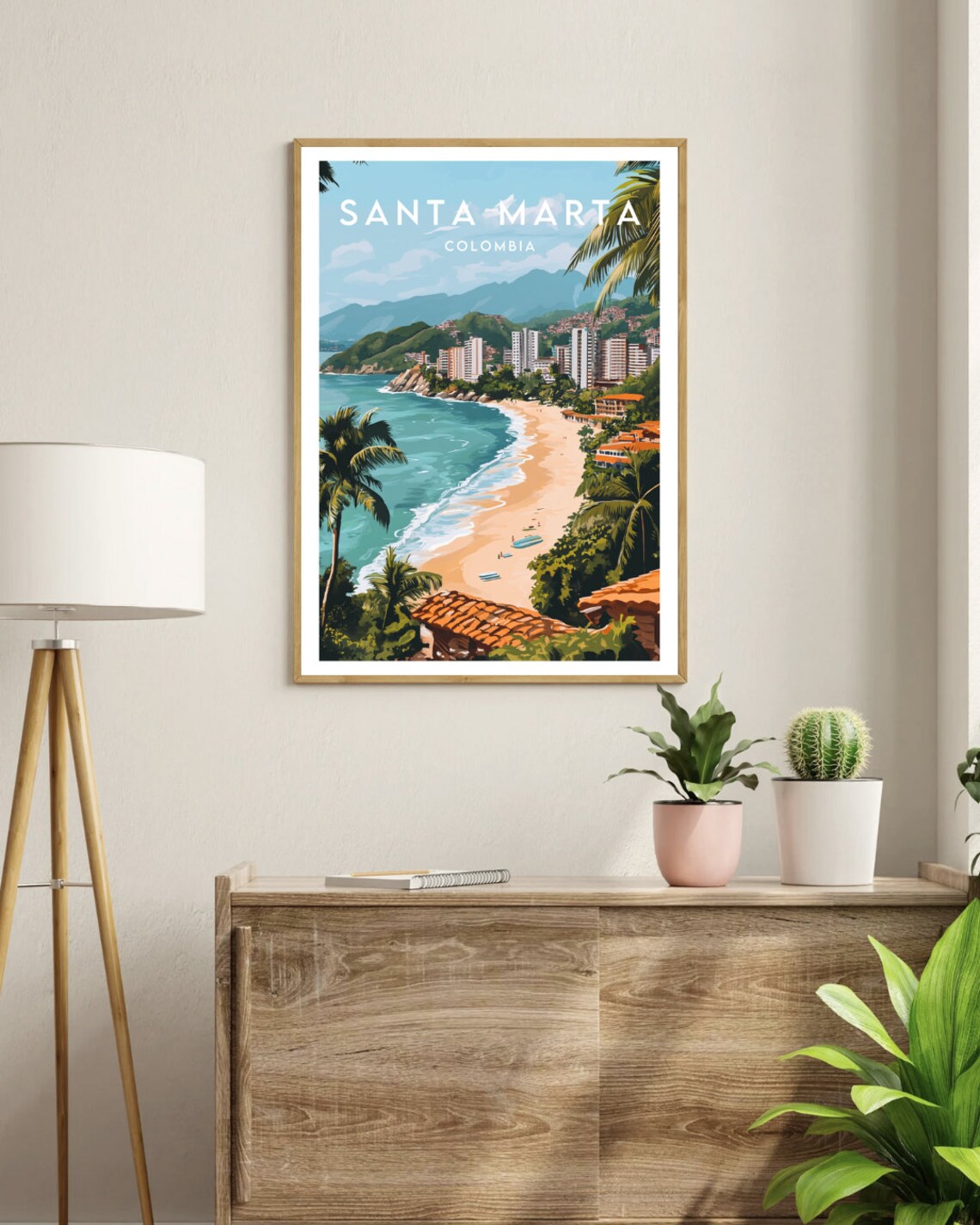 Santa Marta Travel Poster, Colombia Wall Art Print - Image 3