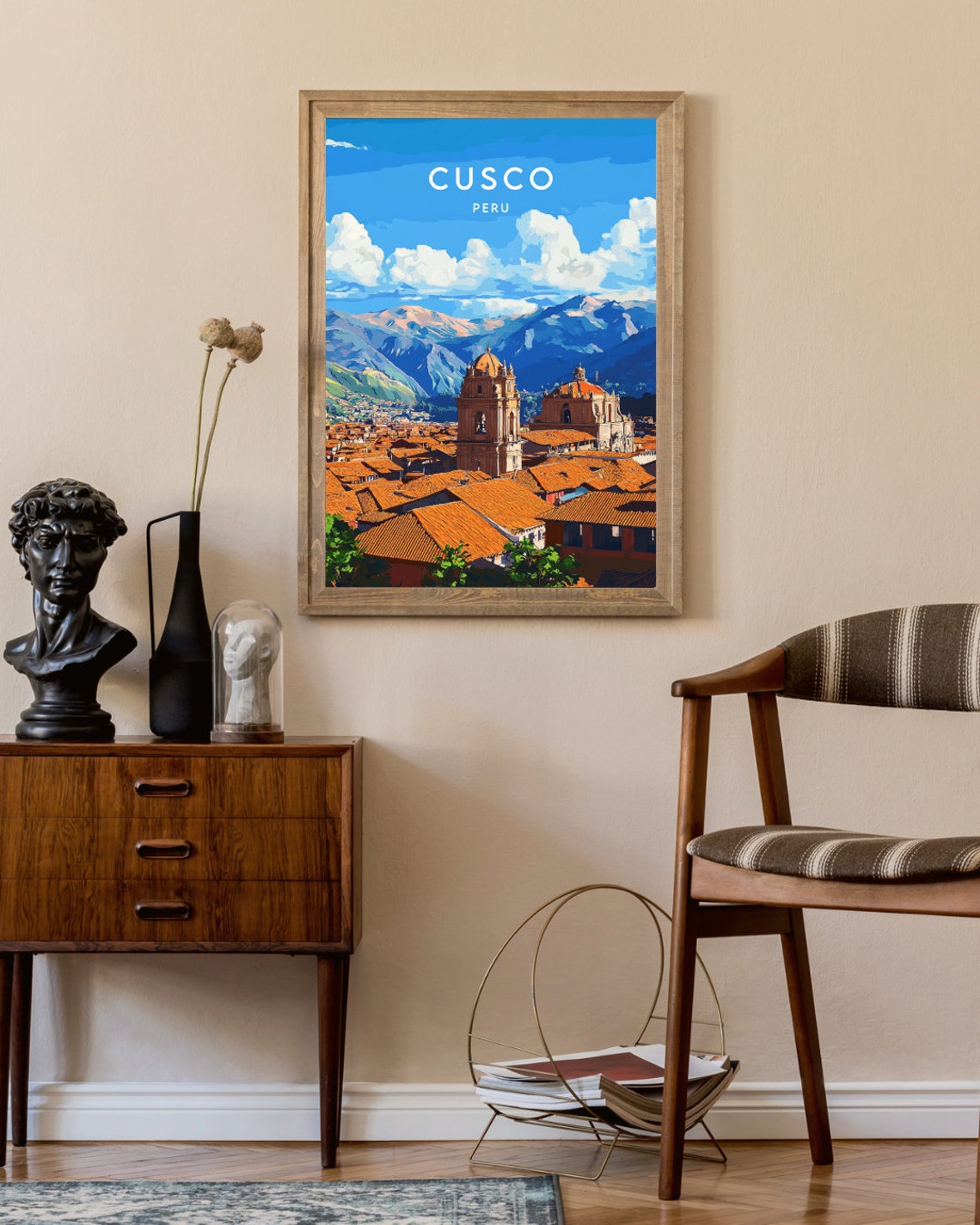 Cusco Travel Print Peru Cusco Poster Peru Poster Travel Wall Art Peru Print Cusco South America Peruvian Cusco Wall Art Travel - Image 2