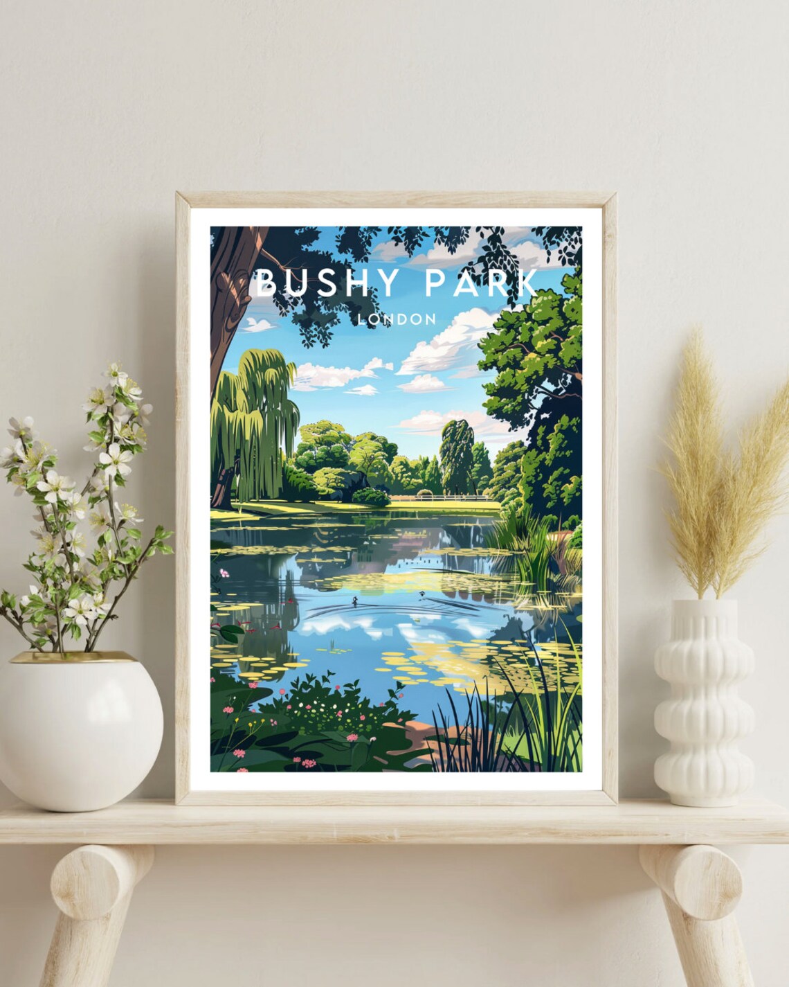 Bushy Park Travel Poster, London England - Image 4