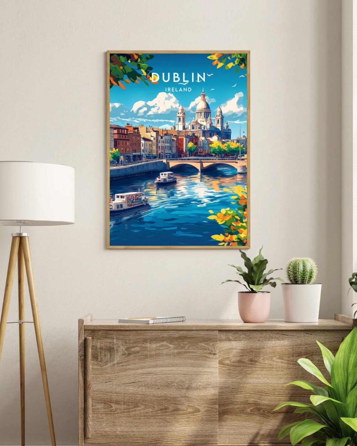 Dublin Travel Poster, Ireland Europe Wall Art - Image 3