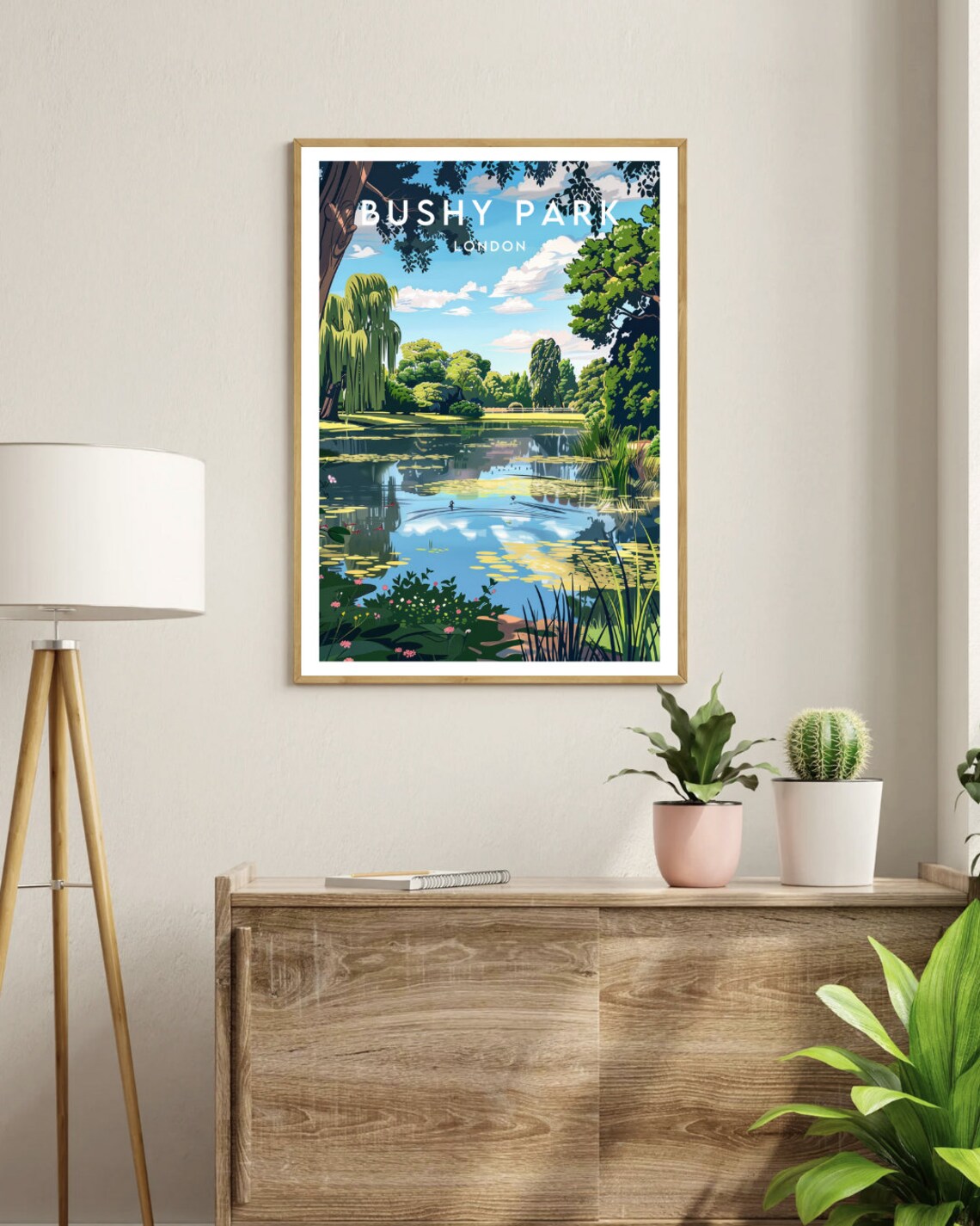 Bushy Park Travel Poster, London England - Image 3