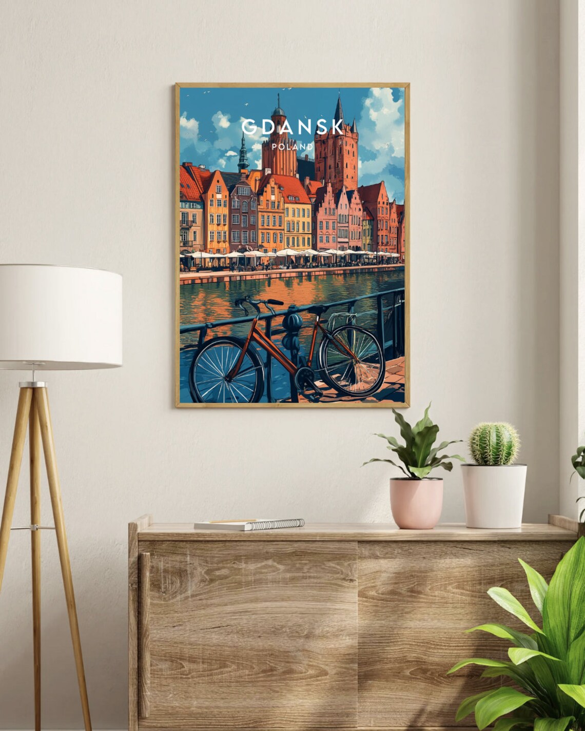Gdansk Travel Poster, Poland Wall Art Print - Image 3