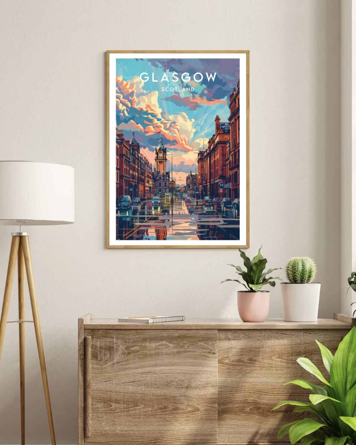 Glasgow Travel Poster, Scotland Travel Wall Art - Image 3