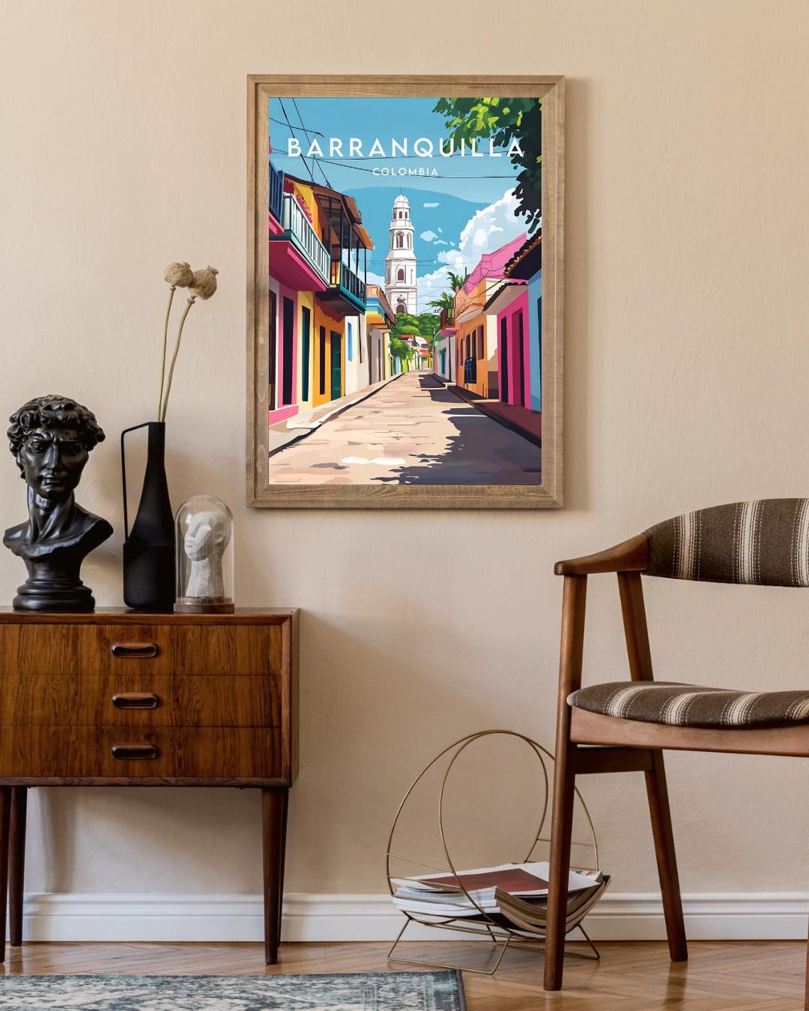 Barranquilla Travel Print Colombia Barranquilla Poster Colombia Poster Travel Wall Art Colombia Print Barranquilla Print - Image 2
