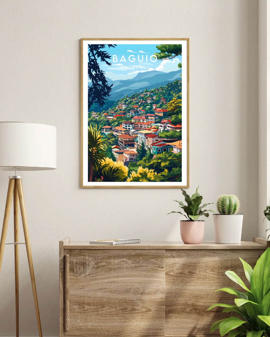 Baguio Philippines Hillside Town Mountain View Pine Forest Poster - Image 3