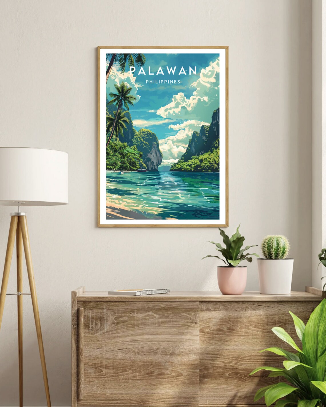 Palawan Travel Poster, Philippines Asia Wall Decor - Image 3