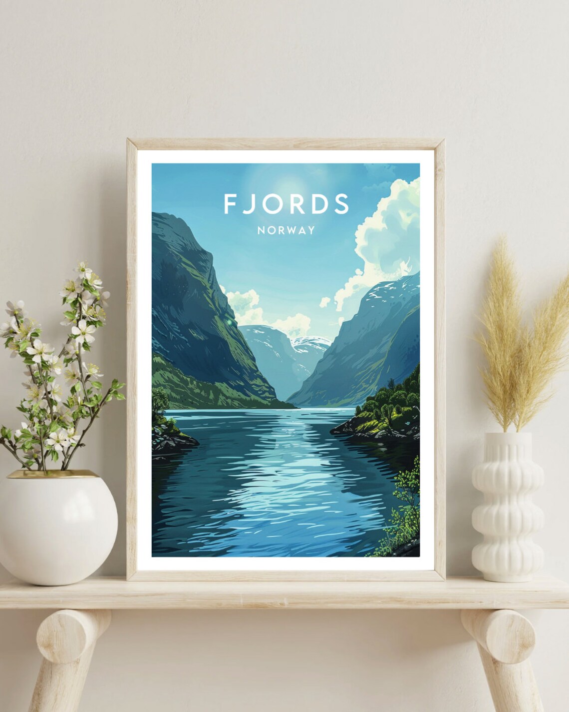 Norway Fjords Travel Wall Art Print - Image 4
