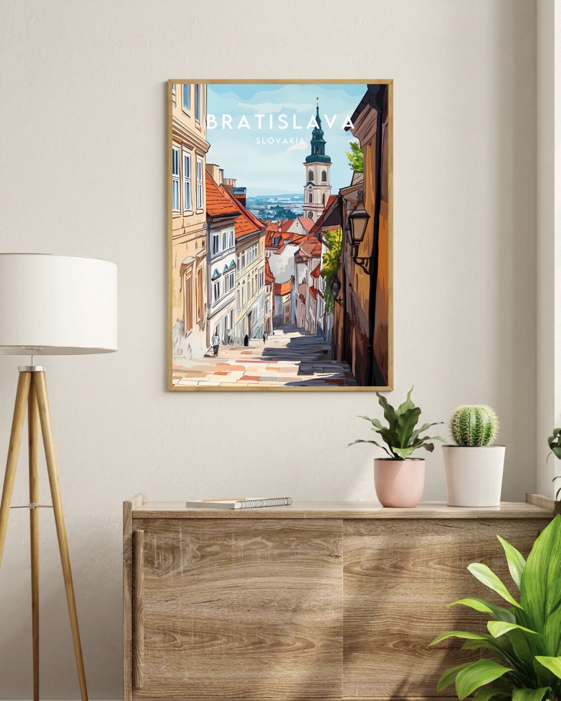 Bratislava Travel Poster, Slovakia Europe Wall Art - Image 3