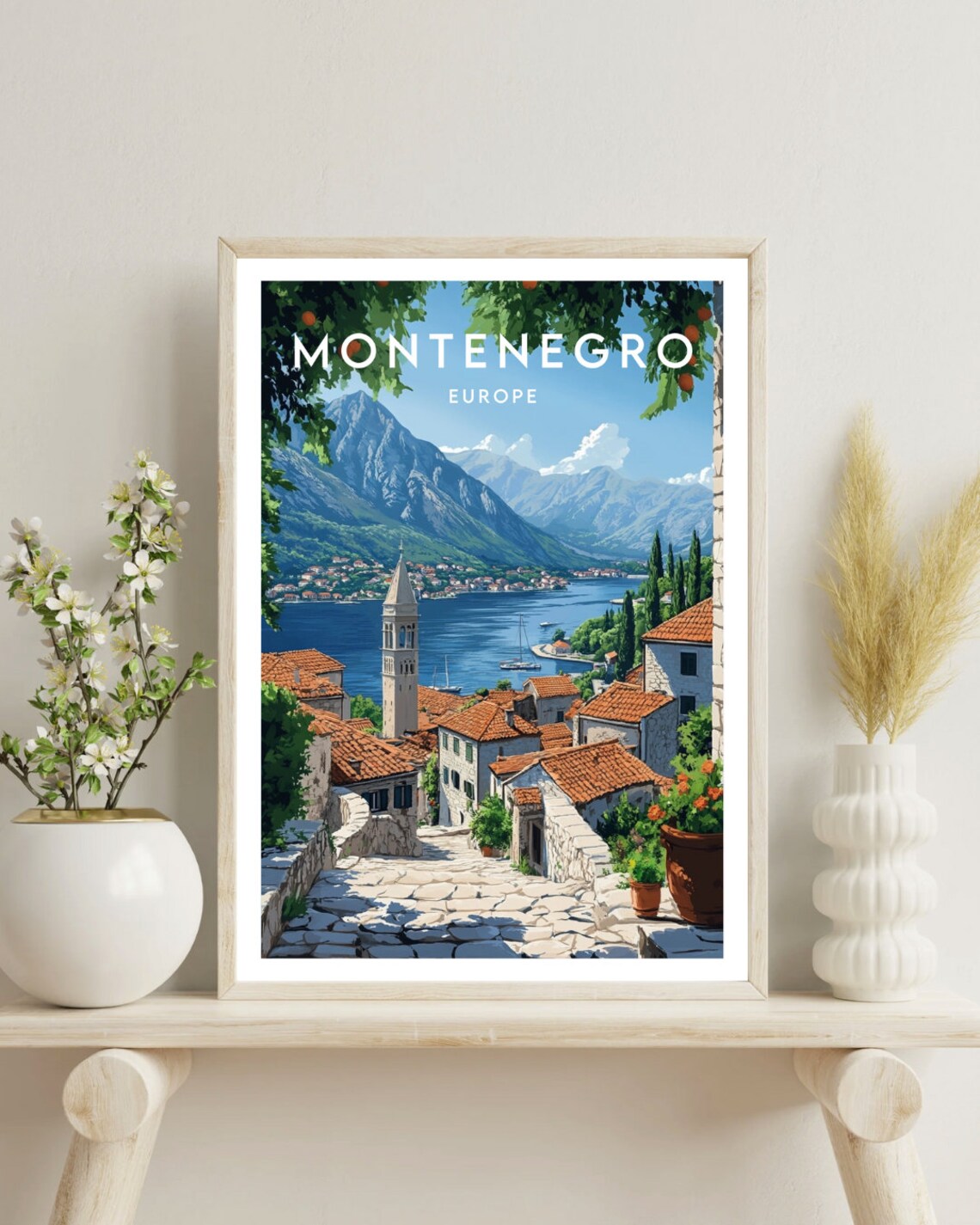 Montenegro Travel Poster, Europe Wall Art Print - Image 4