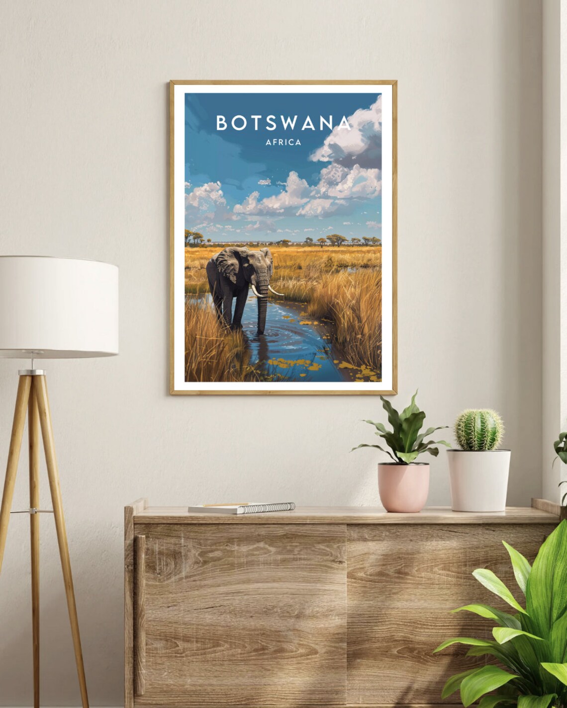Botswana Travel Poster, Africa Wall Art Print - Image 3