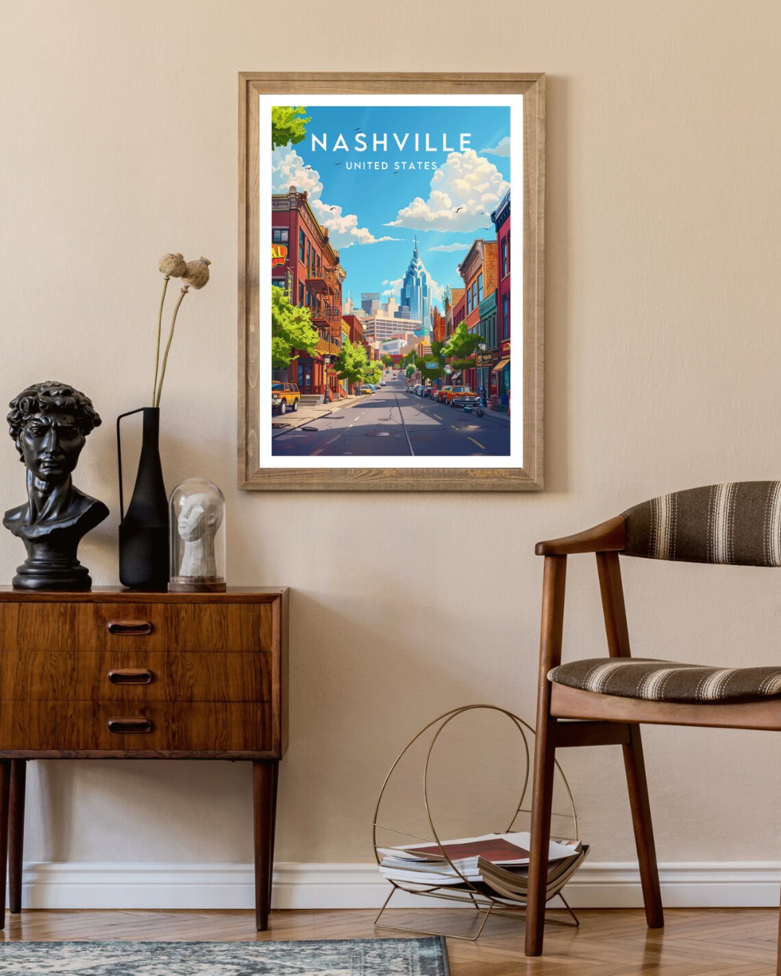 Nashville Travel Poster, United States Travel Art - Image 2