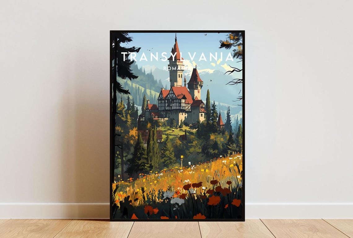 Transylvania Travel Print Romania Transylvania Poster Romania Poster Travel Wall Art Romania Print Romania Art Transylvania Print