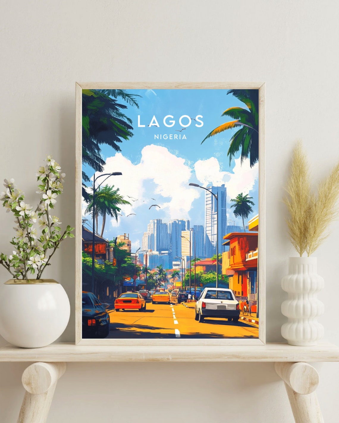 Lagos Travel Print Nigeria Lagos Poster Nigeria Poster Travel Wall Art Nigeria Print Lagos Wall Art Nigeria Africa Lagos Nigeria - Image 4