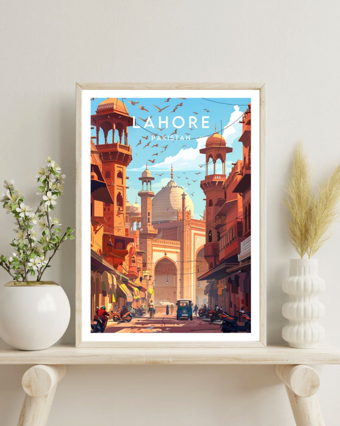 Lahore Travel Poster, Pakistan Travel Wall Art - Image 4
