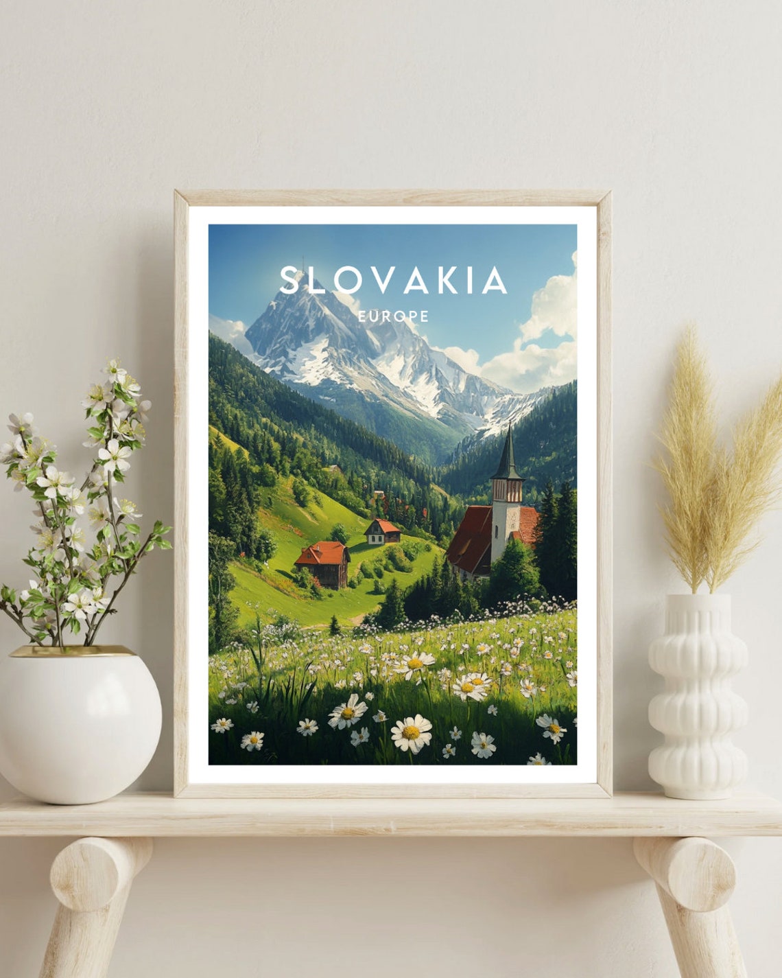 Slovakia Travel Print Europe Europe Poster Slovakia Poster Travel Wall Art Slovakia Print Slovakia Europe Bratislava Wall Art - Image 4