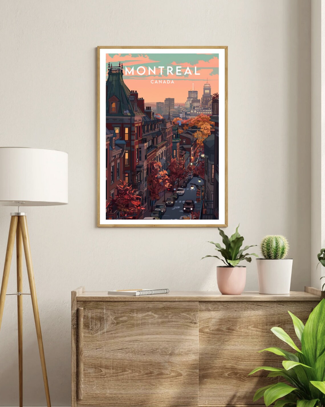 Montreal Travel Poster, Canada North America Wall Art - Image 3