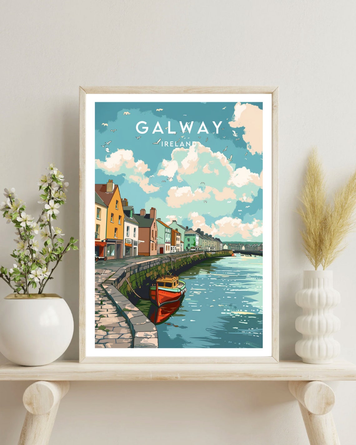 Galway Travel Print Ireland Galway Poster Ireland Poster Travel Wall Art Ireland Print Poster Ireland Europe Galway Travel - Image 4