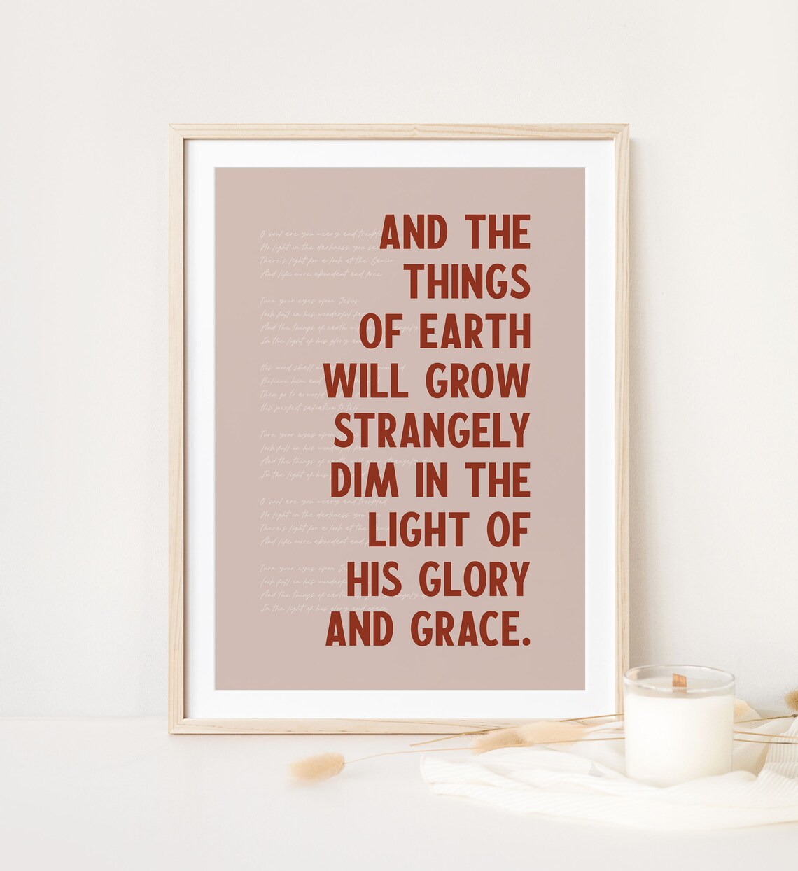 Turn Your Eyes Upon Jesus Strangely Dim Glory And Grace Hymn Poster - Image 4