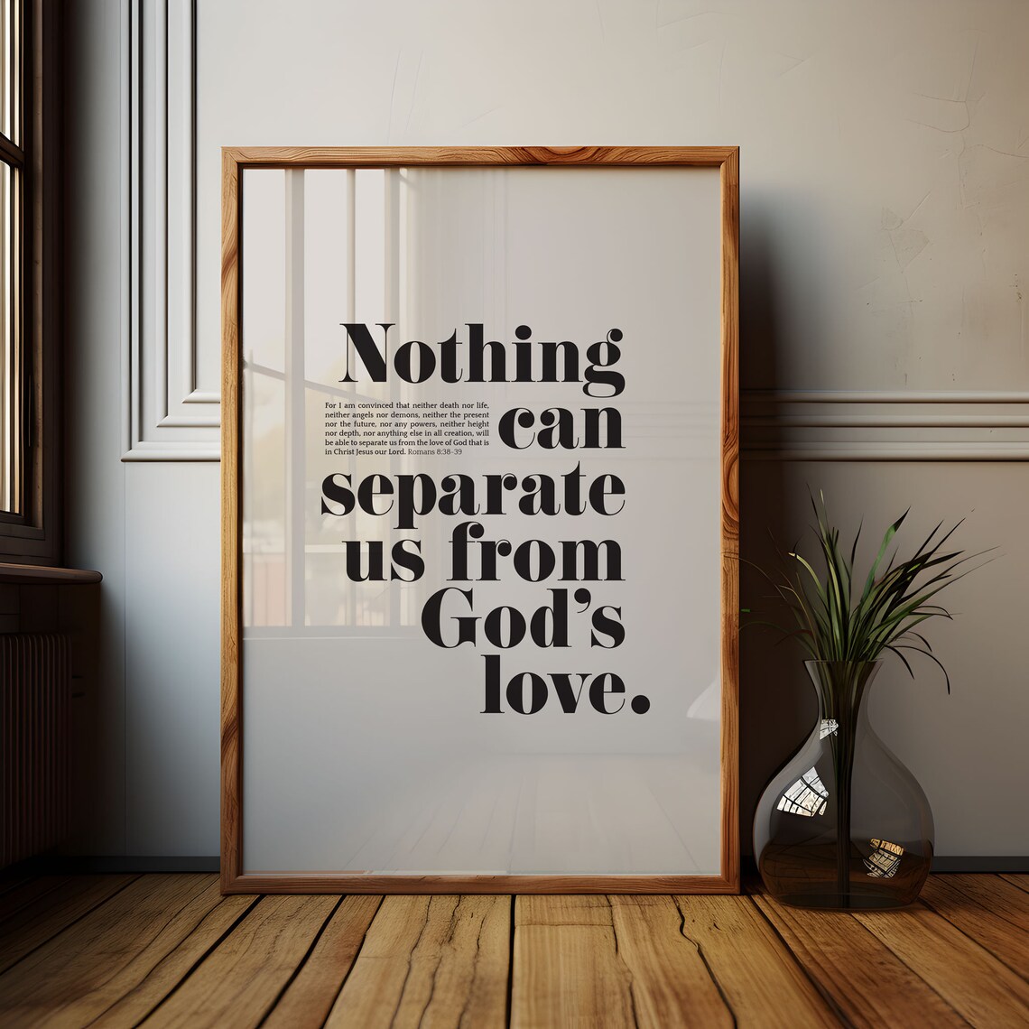 Romans 8:38-39 Bible Verse Art, Christian Scripture - Image 3