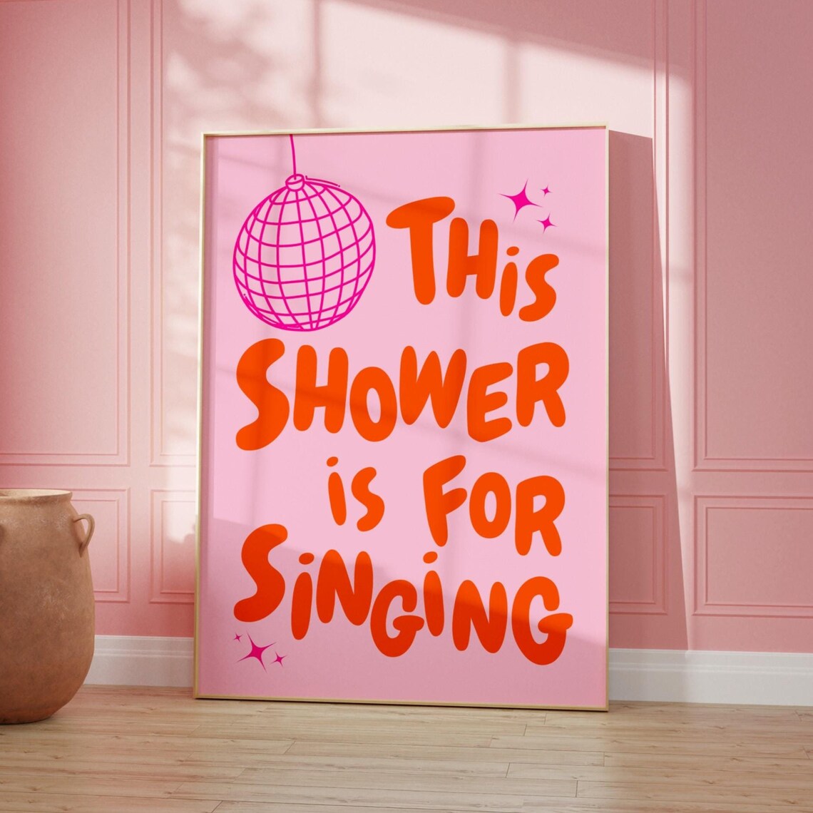 This Shower Is For Singing, Funny Bathroom Decor