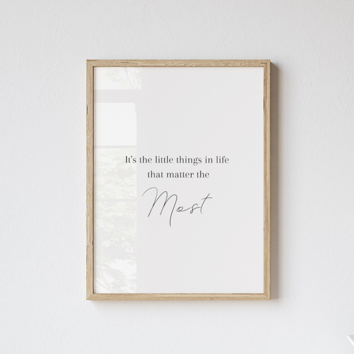 Its The Little Things Inspirational Quote Art Print