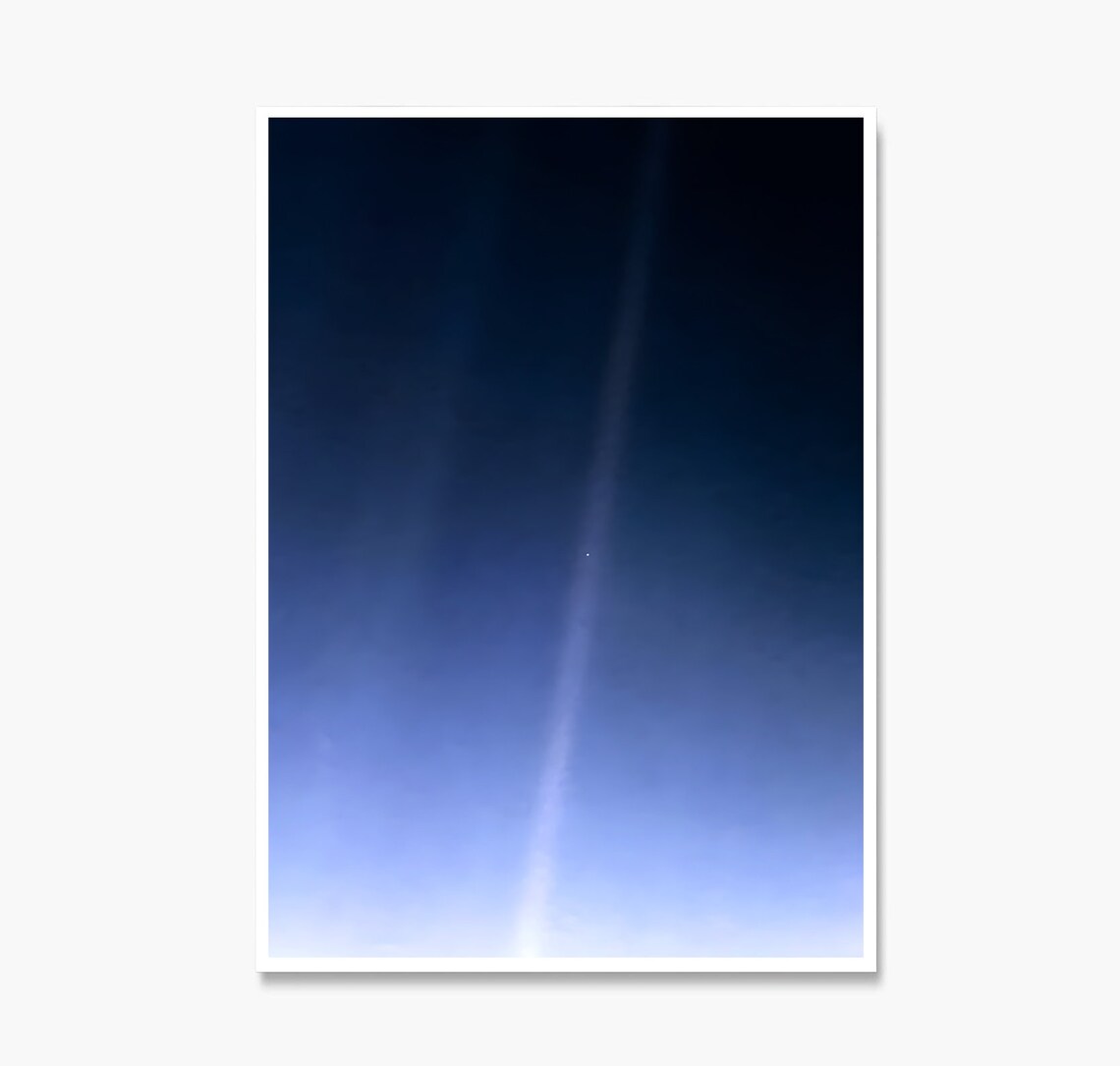 Pale Blue Dot Voyager 1 Earth Suspended in Sunbeam Space Photo Poster - Image 4