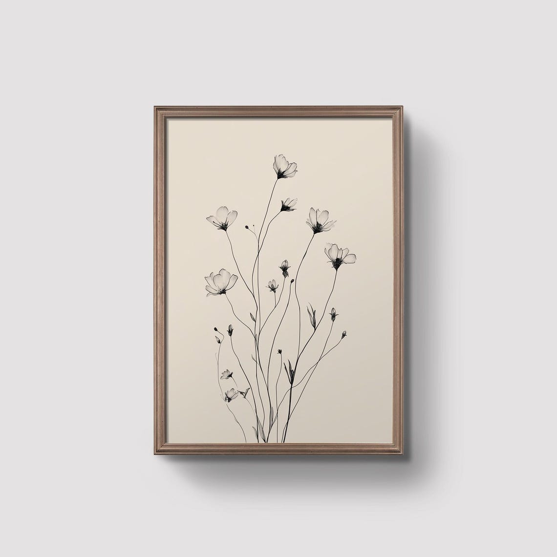 Minimal Botanical Elegance In Bloom Prints