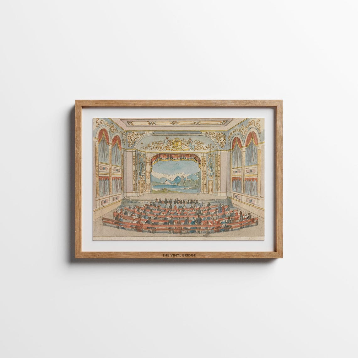 Ornate Vintage Opera House Interior Illustration Classic Poster - Image 3