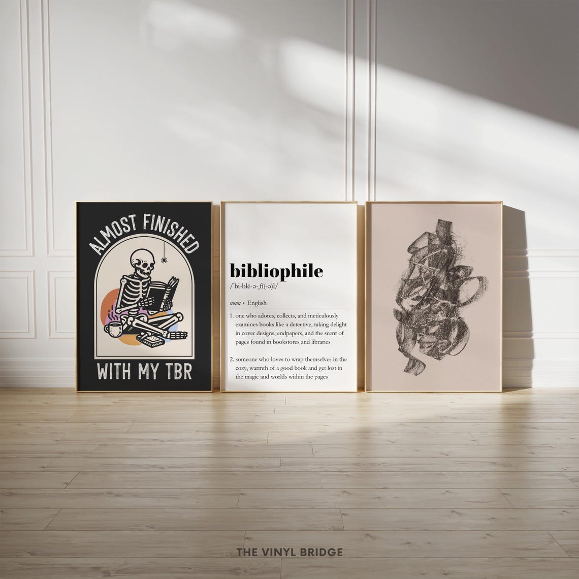 Bibliophile Dictionary Definition Book Lover Typographic Poster - Image 3